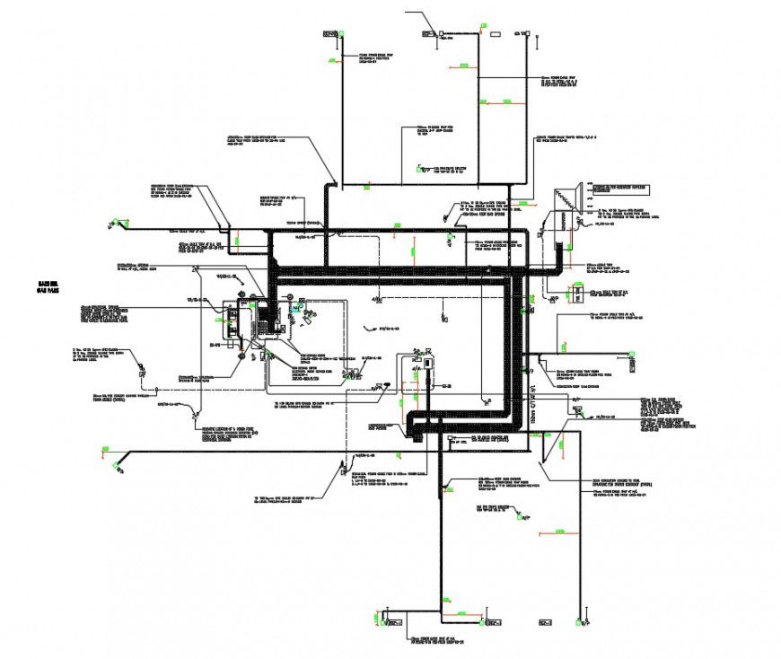 2d cad drawing of basement power layout autocad software