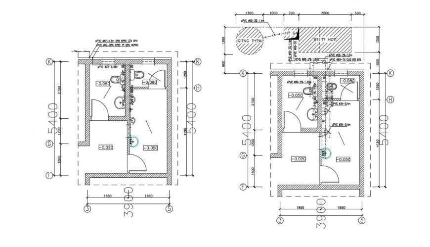 2d cad drawing of bathroom fitting detail AutoCAD software