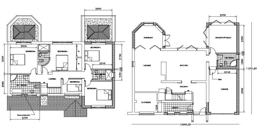 2d cad drawing of bedroom house design autocad software