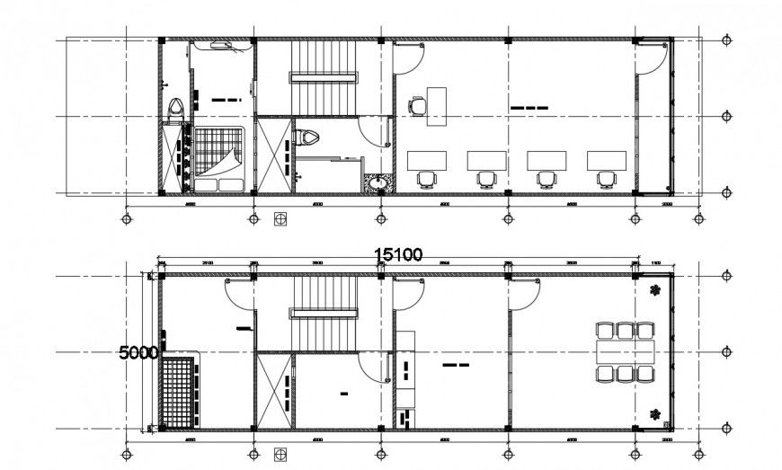 2d cad drawing of bedroom plan with office area autocad file
