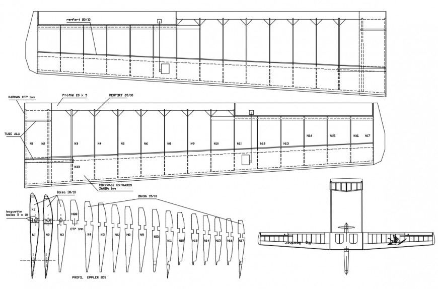 2d cad drawing of big brother landing autocad software