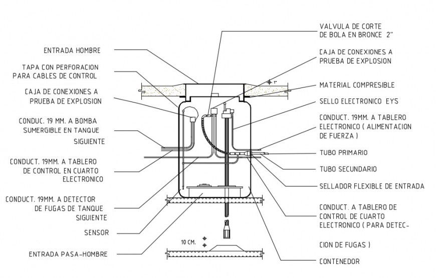 2d cad drawing of bomba dwg auto cad software