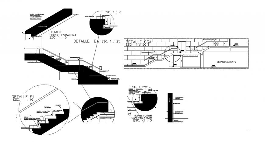 2d cad drawing of border escalator auto cad software