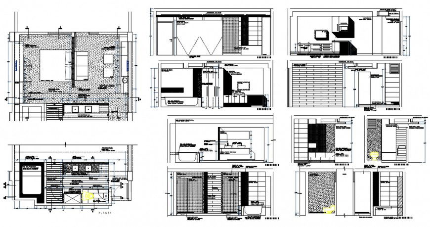 2d cad drawing of brick wall elevation auto cad software