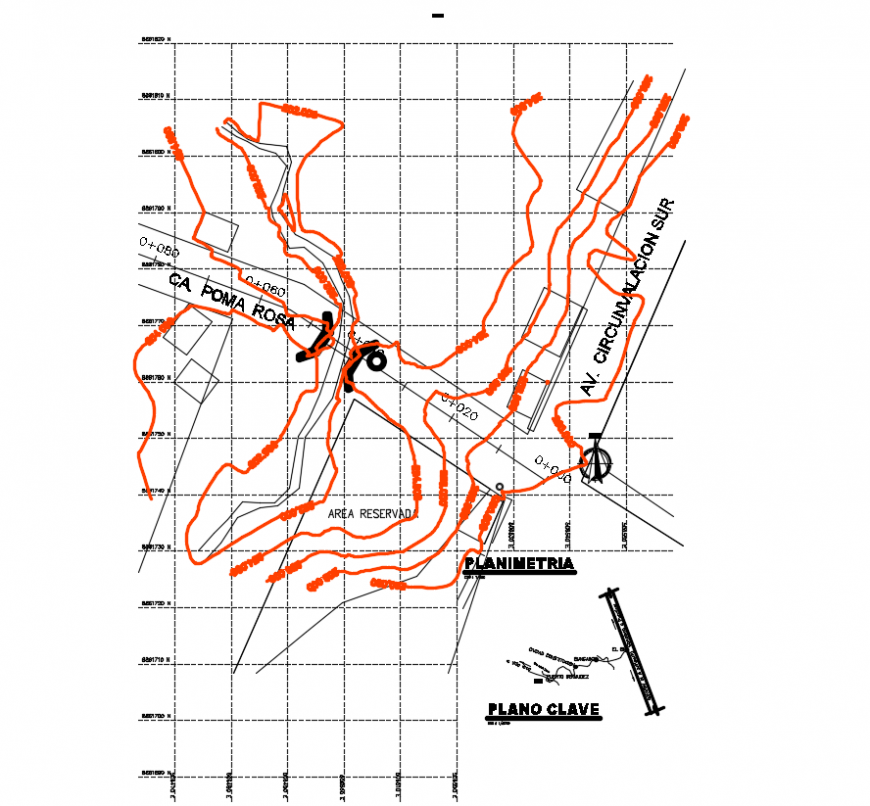 2d cad drawing of bridge carrozable road autocad software