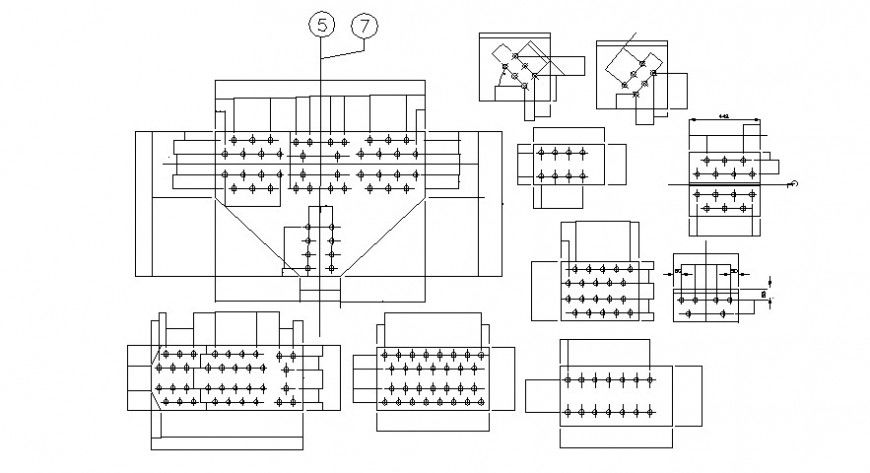2d cad drawing of bridge connection auto cad software