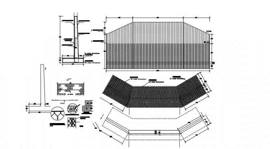 2d cad drawing of bridge typeswear elevation auto cad software