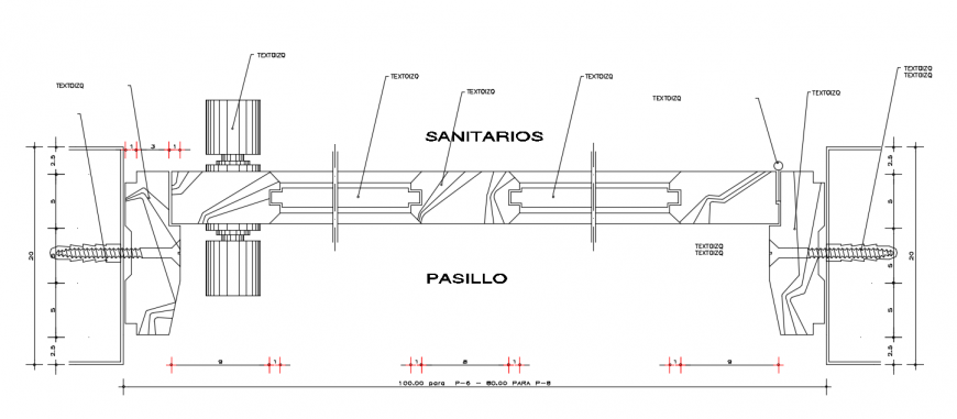 2d cad drawing of c13 construction system autocad software