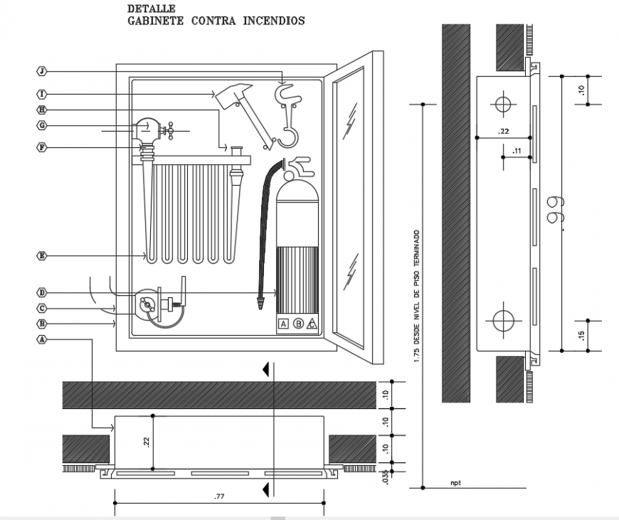 2d cad drawing of cabinet elevation auto cad software
