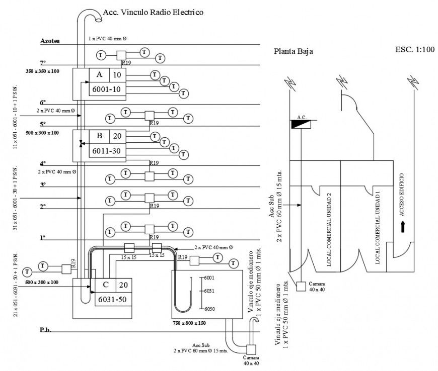 2d cad drawing of Chubut electrical autocad software