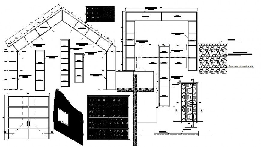 2d cad drawing of church inner elevation auto cad software