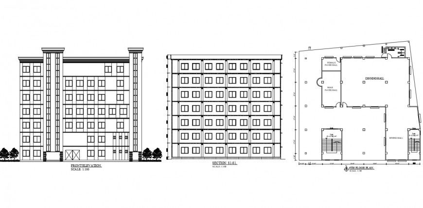 2d cad drawing of civil drawing autocad software