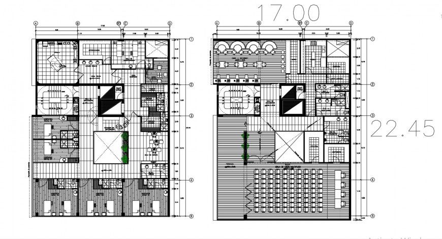 2d cad drawing of clinic plan autocad software
