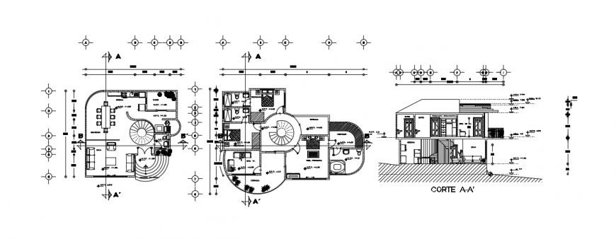 2d cad drawing of cocina floor elevation auto cad software
