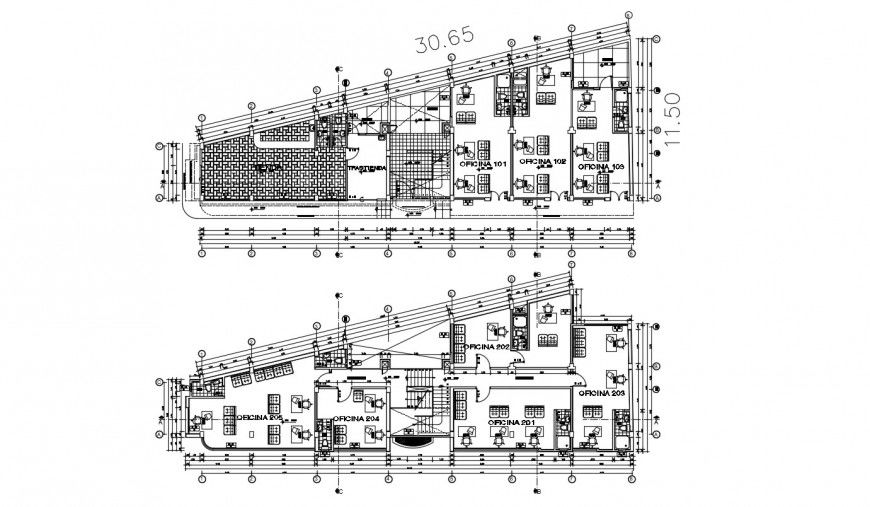 2d cad drawing of commercial architecture autocad software