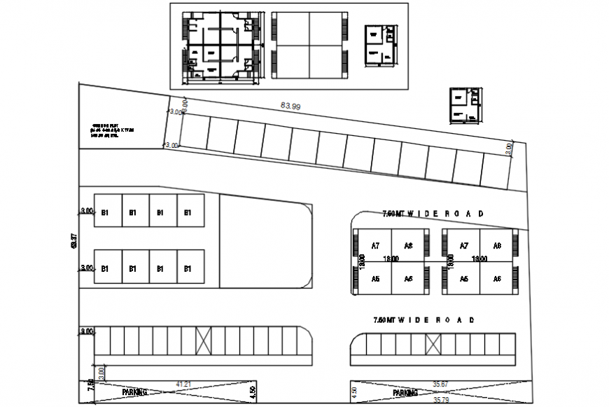 2d cad drawing of commercial plan autocad software detailed