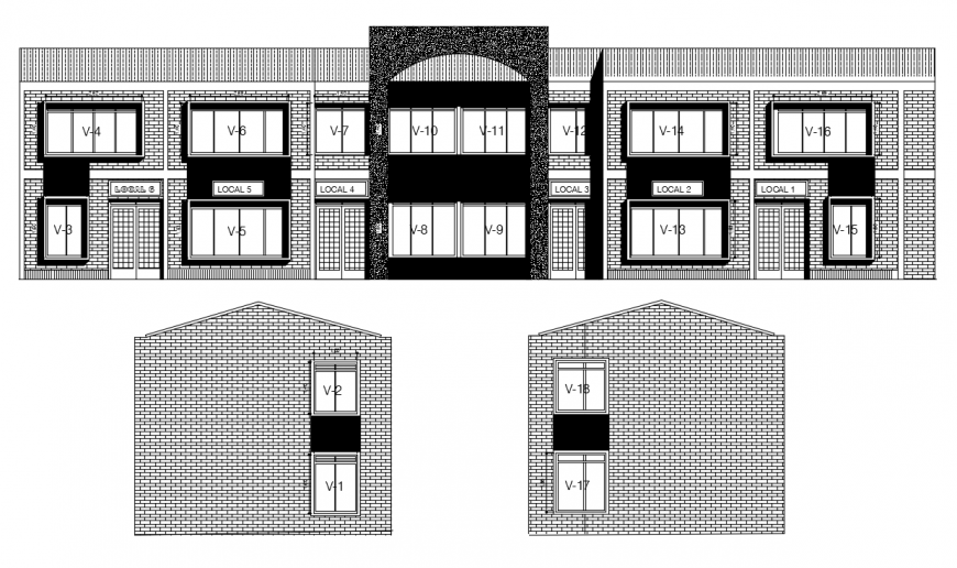 2d cad drawing of commercial room elevation auto cad software