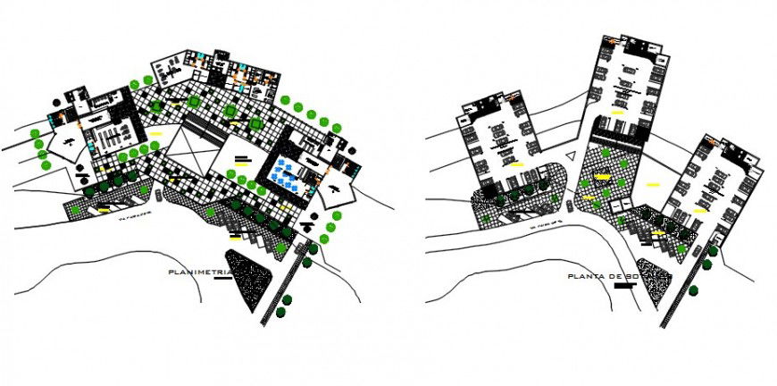 2d cad drawing of complex high-density section  auto cad software