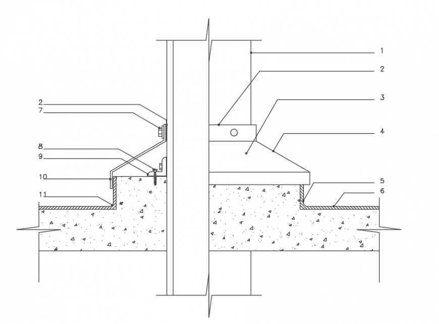2d cad drawing of concrete autocad software