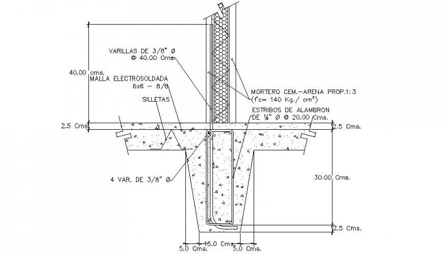 2d cad drawing of concrete construction auto cad software