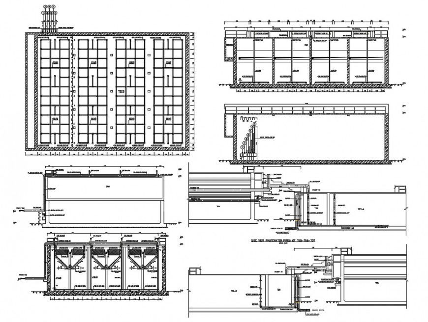 2d cad drawing of construction parallel lines autocad software