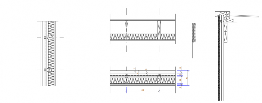 2d cad drawing of constructive instalment autocad software