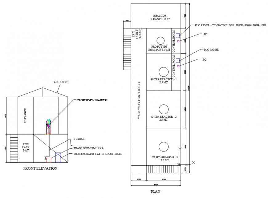 2d cad drawing of control panel layout autocad software