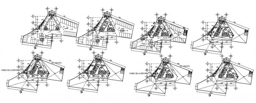 2d cad drawing of cooperative office autocad software