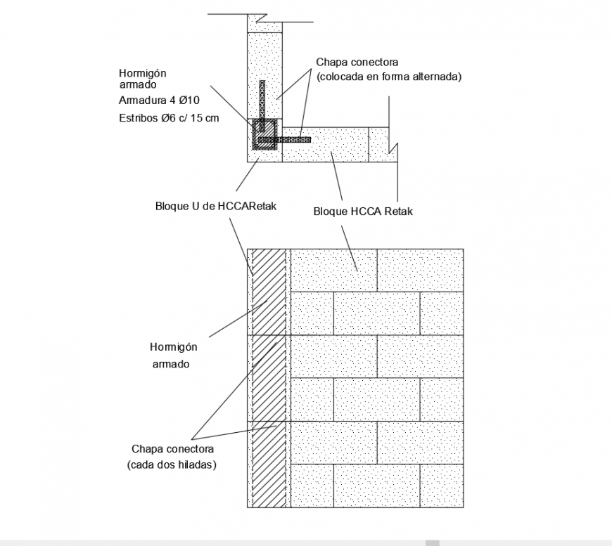 2d cad drawing of Corner reinforcement auto cad software