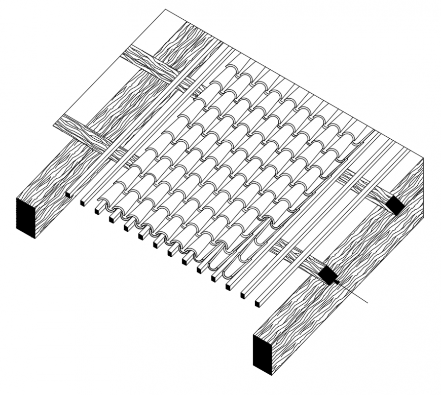 2d cad drawing of cover detail tile vain auto cad software