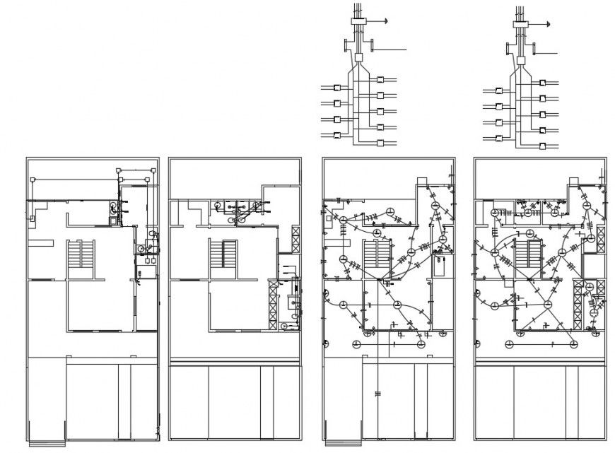 2d cad drawing of design perpendicular autocad software