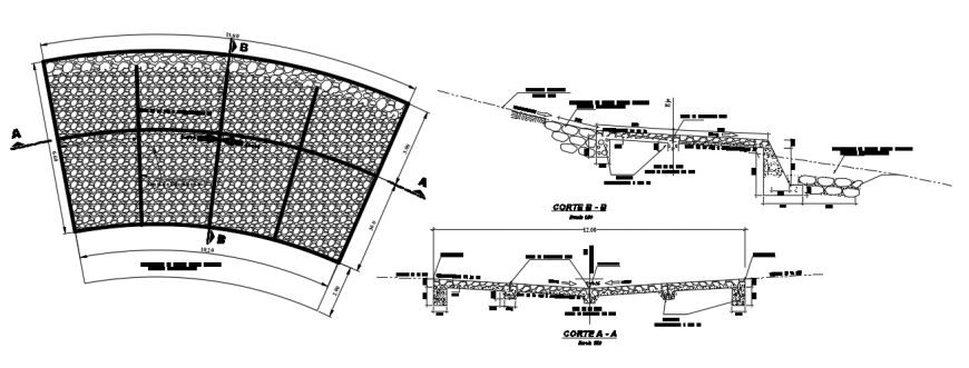2d cad drawing of detailed badem autocad software