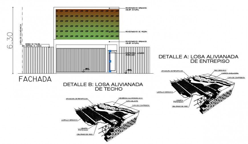 2d cad drawing of detailed parking shutter autocad software