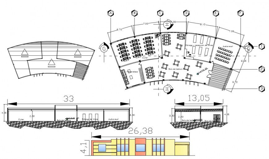 2d cad drawing of dining furniture autocad software