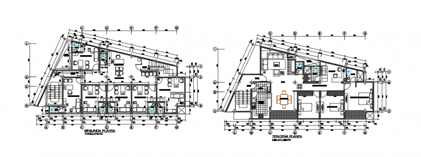 2d cad drawing of distribution office plan auto cad software