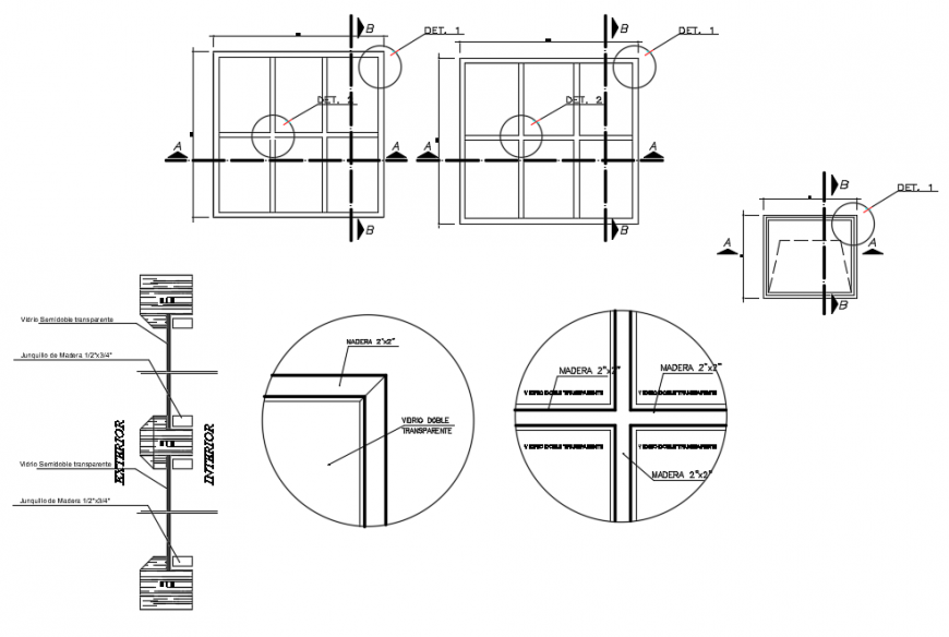 2d cad drawing of door frame autocad software
