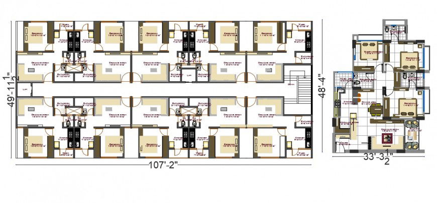 2d cad drawing of drawing-room autocad software