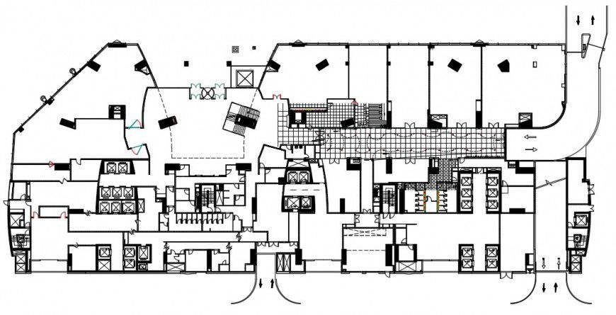 2d cad drawing of electrical layout plan autocad file