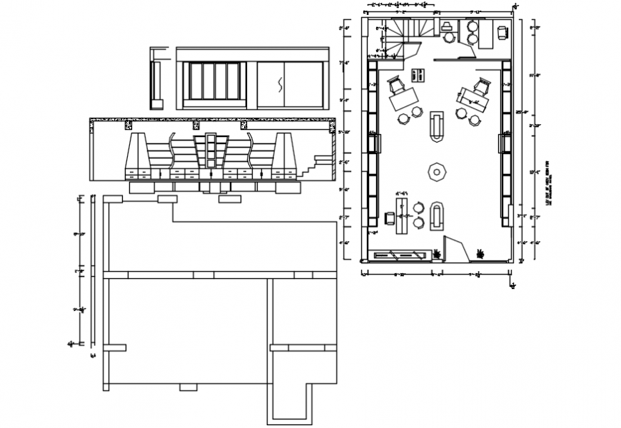 2d cad drawing of elevation of cabinet AutoCAD software