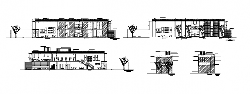 2d cad drawing of escort elevation auto cad software