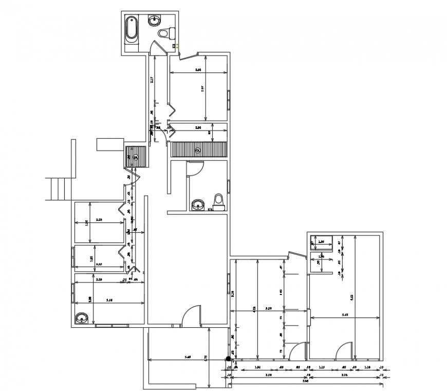 2d cad drawing of este clinic autocad software