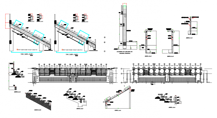 2d cad drawing of floor construction escalator auto cad software