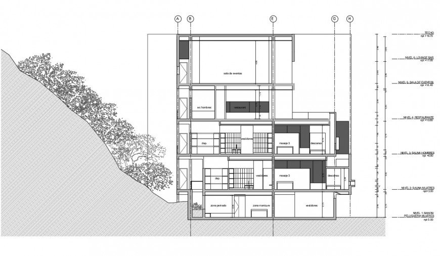 2d cad drawing of floor exterior