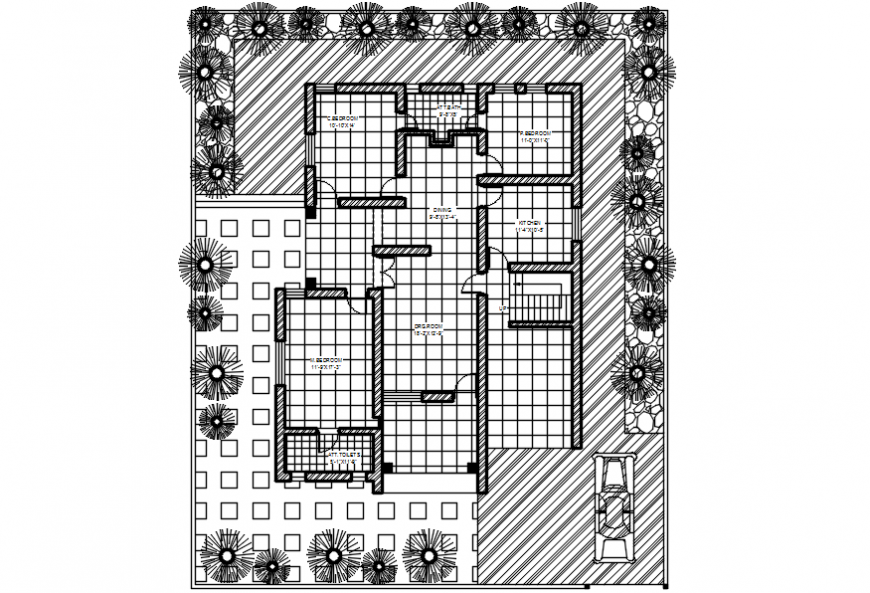 2d cad drawing of floor plan autocad software