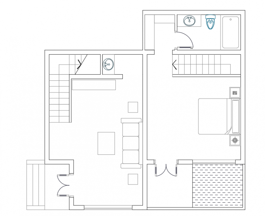 2d cad drawing of floor plan music resort autocad software