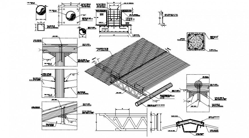 2d cad drawing of foundation plan auto cad software