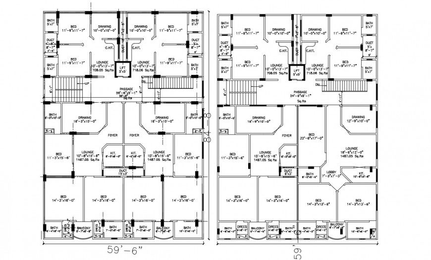 2d cad drawing of foyer area elevation autocad software