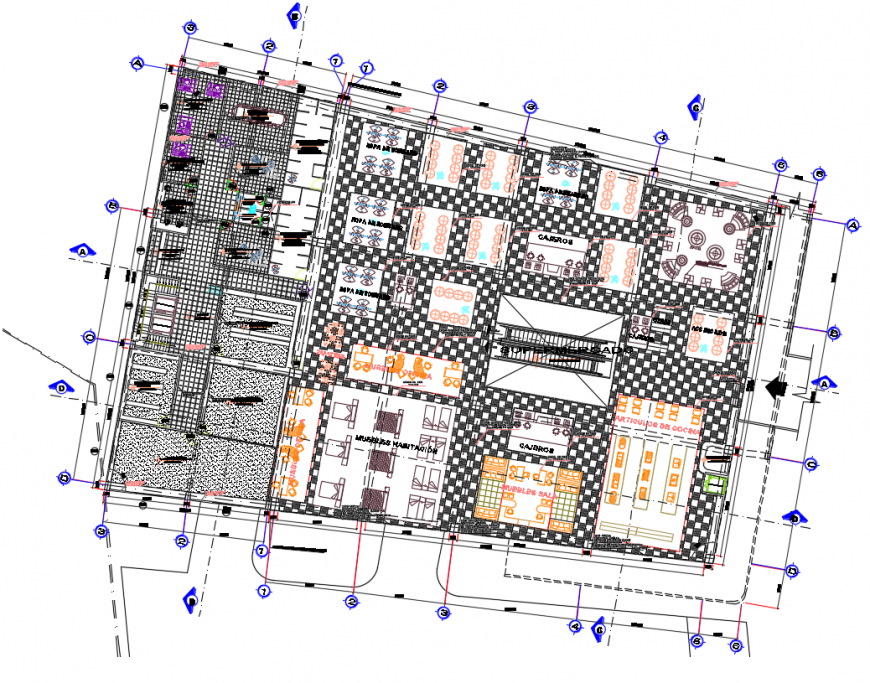 2d cad drawing of furniture anchor store autocad software
