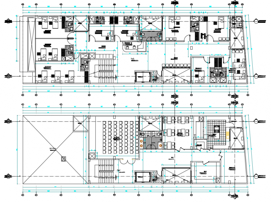 2d cad drawing of furniture layout clinic autocad software