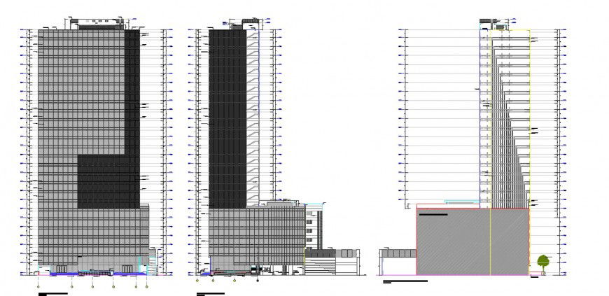 2d cad drawing of gallery fort autocad software